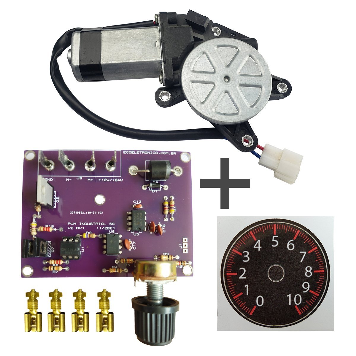 PWM e motor 90 rpm churrasqueria 12v projeto arduino