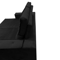 Sofá 3 Lugares Retrátil e Reclinável230 cm Esteban-Preto-ALJ MÓVEIS - 6