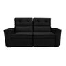 Sofá 3 Lugares Retrátil e Reclinável230 cm Esteban-Preto-ALJ MÓVEIS - 2