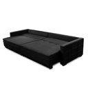 Ver imagem 3 de Sofá Sem Caixa Retrátil Reclinável 2,30m Karen Veludo Preto Adonai Estofados