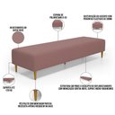 Ver imagem 2 de Puff Decorativo Bali W01 Pés Palito 210x60cm Suede Rosê - Lyam Decor
