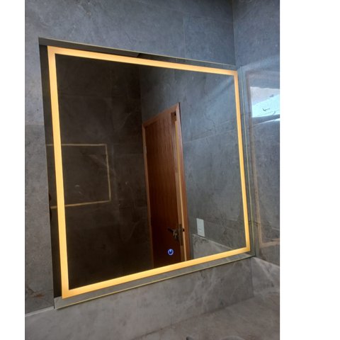 Espelho com Luz de Led 80x50 Touch Screen Branco Quente