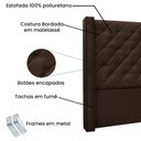 Ver imagem 3 de Cabeceira Queen 160cm Imperial Suede - Lucadi Home