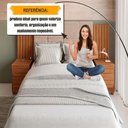 Ver imagem 2 de Cabeceira Suiça Carvalho Tapajós Casal MDF Estofada Couro Sintético RV Móveis