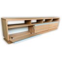 Ver imagem 2 de Rack para Sala Grande Mdf 270cm Alto Padrão - Nogueira