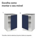 Ver imagem 4 de Balcão de Cozinha 50cm 1 Porta Branco/azul Vik Madesa