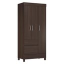 Ver imagem 2 de Guarda Roupa Solteiro Wind 3 Portas e 2 Gavetas-demóbile:café Touch