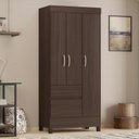 Ver imagem 1 de Guarda Roupa Solteiro Wind 3 Portas e 2 Gavetas-demóbile:café Touch