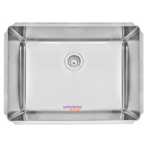 Cuba Profissional de embutir Tramontina Dritta Pro em Aço Inox com Acabamento Scotch Brite 70x50 cm 