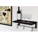 Ver imagem 5 de Kit 2 Prateleiras de Tela Decorativas Cozinha Porta Toalhas e Utensílios Metal Preto