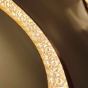 Ver imagem 5 de Pendente Oval Dourado com Cristais Acrílico 33cm Led 18w 3200k Bivolt Paris Luz