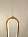Ver imagem 4 de Pendente Oval Dourado com Cristais Acrílico 33cm Led 18w 3200k Bivolt Paris Luz