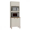 Ver imagem 1 de Paneleiro Microondas Tunisia 3 Portas Off White com Canelato Atualle