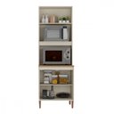 Ver imagem 2 de Paneleiro Microondas Tunisia 3 Portas Off White com Canelato Atualle