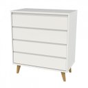 Ver imagem 4 de Cômoda Infantil 4 Gavetas Lorena 