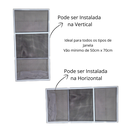 Ver imagem 4 de Tela Regulável Anti Dengue Janela Apartamento Branco 50x70