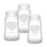 Kit com 3 Potes para Leite Materno 7336-01 Armazenar Guardar Congelar Leite Amamentação Prematuro - 1
