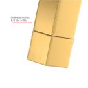 Ver imagem 4 de Torneira Link Quadrada Alta Banheiro Lavatório 61074 1/4 de Volta Dourada