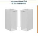 Ver imagem 5 de Balcão Planejado 1 Porta 30cm sem Tampo com Rodapé Ipanema CabeCasa MadeiraOriginals Branco