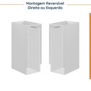 Ver imagem 5 de Balcão 1 Porta 30cm sem Tampo com Rodapé Ipanema CabeCasa MadeiraOriginals Branco