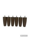 Ver imagem 1 de Pes Conico Marrom para Cama Box 50 Unid Altura 12cm
