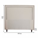 Ver imagem 3 de Cabeceira para Cama King Isadora Linho Bege Escuro Idf Decor