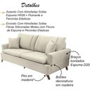 Ver mais imagens de Sofa 2 Lugares 160 Cm Eron Linho Cru Vazzano Cru