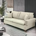 Ver imagem 3 de Sofa 2 Lugares 160 Cm Eron Linho Cru Vazzano Cru