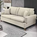 Ver imagem 1 de Sofa 2 Lugares 160 Cm Eron Linho Cru Vazzano Cru