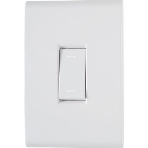 Conjunto 4x2 com 1 Interruptor Paralelo Tramontina Liz 10 a 250 V Branco Tramontina