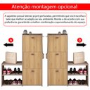 Ver imagem 7 de Sapateira Estreita 3 Gavetas Organizadora Banqueta Calçados Gancho Casaco Bolsa Hall Entrada Quarto