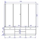 Ver imagem 5 de Estante Home Tv 75 Pol 200 Cm 2 Portas Jordao Freijo Colibri