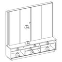 Ver imagem 4 de Estante Home Tv 75 Pol 200 Cm 2 Portas Jordao Freijo Colibri