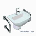 Ver imagem 2 de Barra de Apoio Lateral para Lavatório Inox Escovado 40 Cm