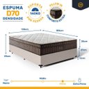 Ver imagem 6 de Cama Box + Colchão de Espuma D70 Pillow In Ultra Dream D' Angelis Casal 138 cm