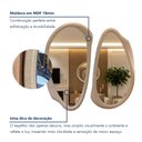 Ver mais imagens de Conjunto 2 Espelhos Moldura Mdf Specchio