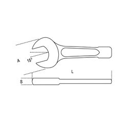 Chave de Boca Fixa de Bater 120mm 58 120 Beta - 2