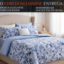 Ver imagem 2 de Cobertor Quentinho Queen Size Edredom Jasmine Inverno Pesado:azul