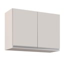 Ver imagem 3 de Kit 2 Armários Aéreo de Cozinha Lavanderia 02 Portas Eva Branco 80 cm - D’Rossi