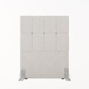 Ver imagem 3 de Cabeceira Solteiro 90cm Bouclé Estofada Design Moderno para Quarto Linea