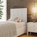 Ver imagem 1 de Cabeceira Solteiro 90cm Bouclé Estofada Design Moderno para Quarto Linea