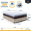 Ver imagem 3 de Cama Box com Colchão de Espuma D33 Pillow Top Comfort Luxo King 193cm