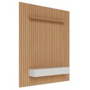 Ver imagem 2 de Painel para Tv Ripado Niágara 1956 Mm com Nicho Freijó Off White– Colibri