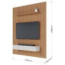 Ver imagem 3 de Painel para Tv Ripado Niágara 1956 Mm com Nicho Freijó Off White– Colibri
