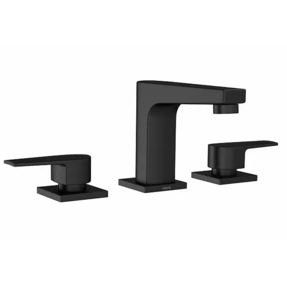 Misturador de Mesa Bica Baixa P/ Lavatorio Level Black Matte Deca Metais