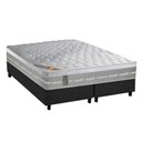Ver imagem 1 de Cama Box Queen: Colchão Molas Pocket Ensacadas Castor Premium Gel + Base Crc Suede Gray (158x198)