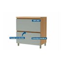 Ver imagem 6 de Gabinete Cozinha Modulado Rainha 1 Porta 1GAV 80cm Nature/Greige Nesher