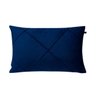 Capa de Almofada Retangular Veludo Azul Marinho 35x65cm - 1