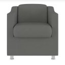 Ver imagem 3 de Kit 8 Poltronas Decorativa Reforçada Recepção Clinica Salão Suede Cinza