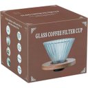 Ver imagem 2 de KANNE SUPORTE FILTRO CAFÉ 10x12x12cm BOROSILICATO TRANSP